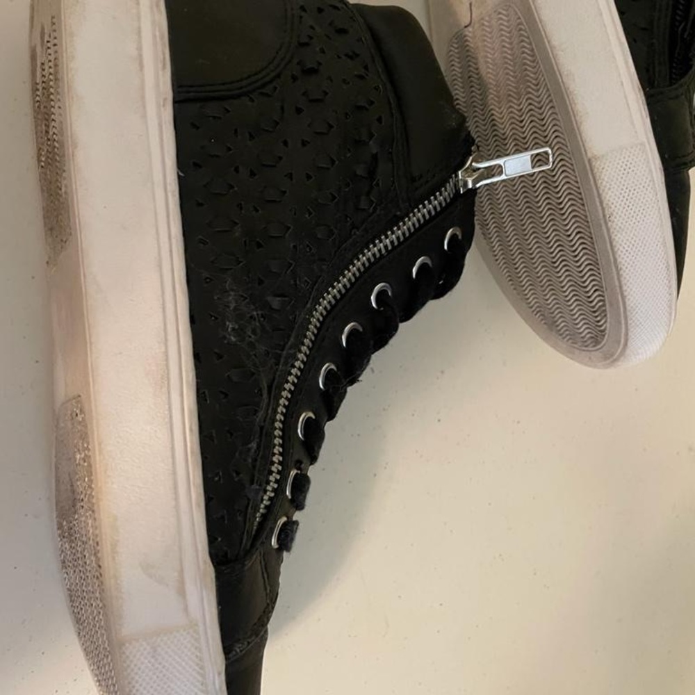 Black Steve Madden High-Top Sneakers - Picture 11 of 16